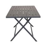 ABELUS - set tavolo in alluminio cm 130 x 77 x 73 h con 4 sedie Gaja
