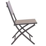 ABELUS - set tavolo in alluminio cm 130 x 77 x 73 h con 4 sedie Gaja