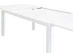 DEXTER - set tavolo in alluminio cm 200/300 x 100 x 74 h con 6 sedie Aulus