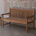 LIGULA - panca da giardino in legno di teak 3 posti