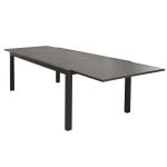 DEXTER - set tavolo in alluminio cm 200/300 x 100 x 74 h con 6 poltrone Carpenter