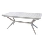 CAESAR - set tavolo in legno massiccio di acacia con 8 sedie Sortis