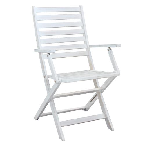 CAESAR - set tavolo in legno massiccio di acacia con 6 poltrone Sortis