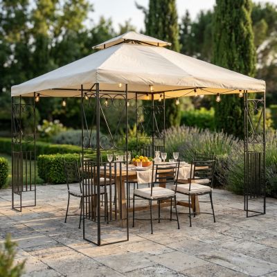 MARICA - gazebo da giardino in acciaio