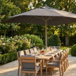 ACIS - ombrellone da giardino palo centrale in alluminio 3 x 4 m