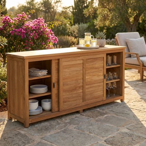 PARADIGMA - mobile da giardino in legno di teak