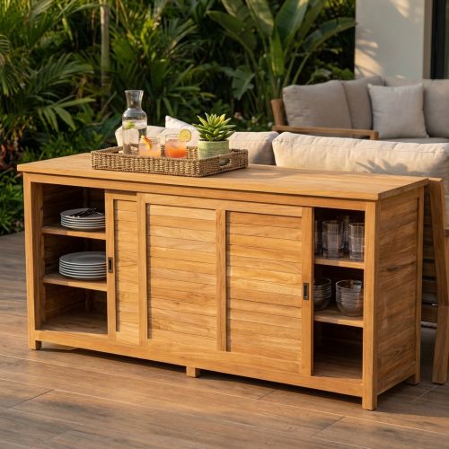 PARADIGMA - mobile da giardino in legno di teak
