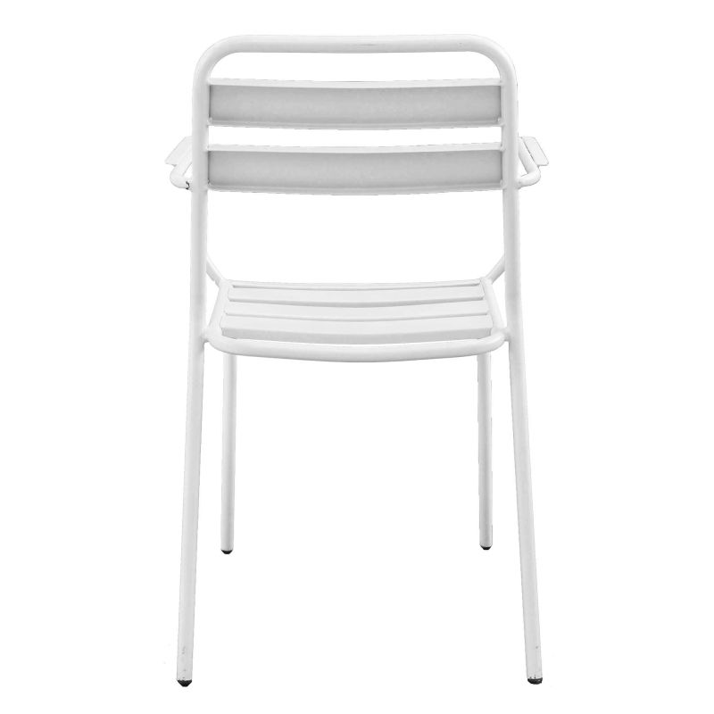 ROMANUS - set tavolo in metallo cm Ø 60 x 71h con 2 poltrone Romanus