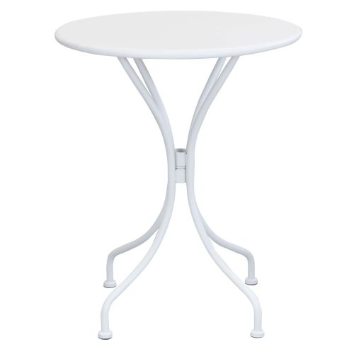 ROMANUS - set tavolo in metallo cm Ø 60 x 71h con 2 poltrone Romanus