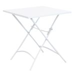 ROMANUS - set tavolo in metallo cm 70 x 70 x 72 h con 2 poltrone Romanus