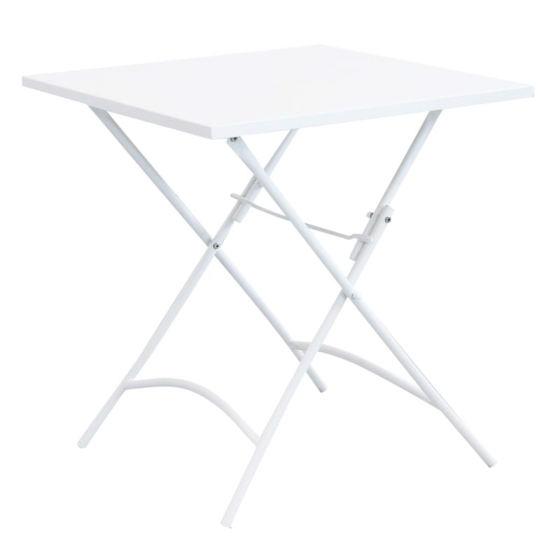ROMANUS - set tavolo in metallo cm 70 x 70 x 72 h con 2 poltrone Romanus