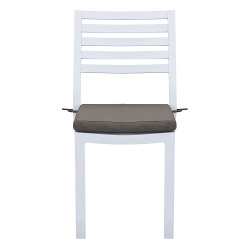 DEXTER - set tavolo in alluminio cm 200/300 x 100 x 74 h con 8 sedie Dexter