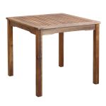 AARON - set tavolo in legno massiccio di acacia cm 80 x 80 x 74 h con 4 sedie Dresda