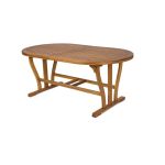 TURRIS - set tavolo in legno massiccio di acacia cm 180/240 x 100 x 74 h con 4 sedie e 2 poltrone Mulier