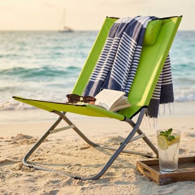 spiaggina mare prendisole pieghevole colore casuale cm 76 x 50 x 33/74 h