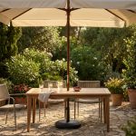 DOMINUS - ombrellone da giardino palo centrale in legno 3 x 3 m