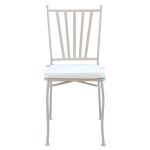 VENTUS - set tavolo in ferro cm 160 x 90 x 74 h con 4 sedie Ventus