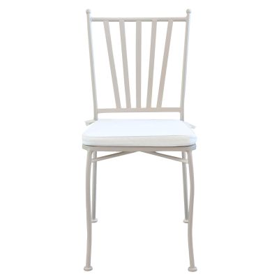 VENTUS - set tavolo in ferro cm 160 x 90 x 74 h con 4 sedie Ventus