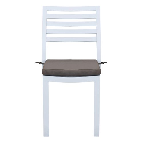 DEXTER - set tavolo in alluminio cm 160/240 x 90 x 75 h con 4 sedie e 2 poltrone Dexter