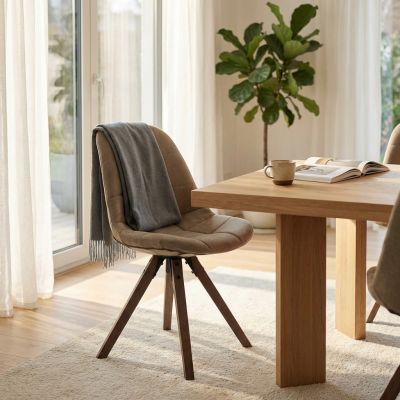 MARGOT - sedia moderna con gambe in legno