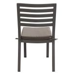 DEXTER - set tavolo in alluminio cm 160/240 x 90 x 75 h con 8 sedie Dexter