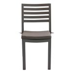 DEXTER - set tavolo in alluminio cm 160/240 x 90 x 75 h con 8 sedie Dexter