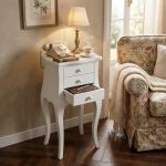 JUDD - mobile portatelefono in legno massello cm 34 x 31 x 72 h