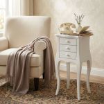 JUDD - mobile portatelefono in legno massello cm 34 x 31 x 72 h