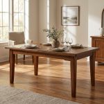 LENNOX - tavolo da pranzo allungabile in legno massello cm 85 X160/205/250/295/340
