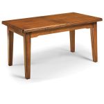 LENNOX - tavolo da pranzo allungabile in legno massello cm 85 X 180/225/270/315/360