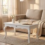 DOUGLAS - tavolino in legno massello cm 100 X 50 X 45