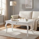 DOUGLAS - tavolino in legno massello cm 100 X 50 X 45