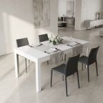 HANK - tavolo da pranzo moderno allungabile frassinato