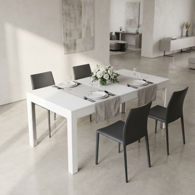HANK - tavolo da pranzo moderno allungabile frassinato