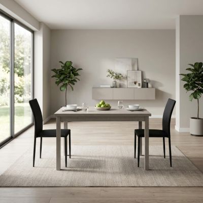 NIKOLAS - tavolo da pranzo moderno allungabile in rovere