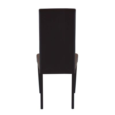 JACQUELYN - sedia moderna ecopelle con gambe antracite