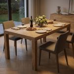 RALPH - tavolo da pranzo moderno allungabile in rovere