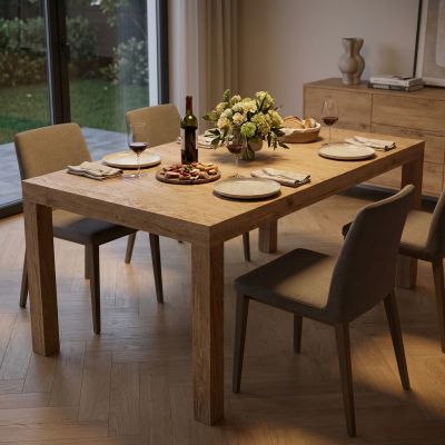 RALPH - tavolo da pranzo moderno allungabile in rovere