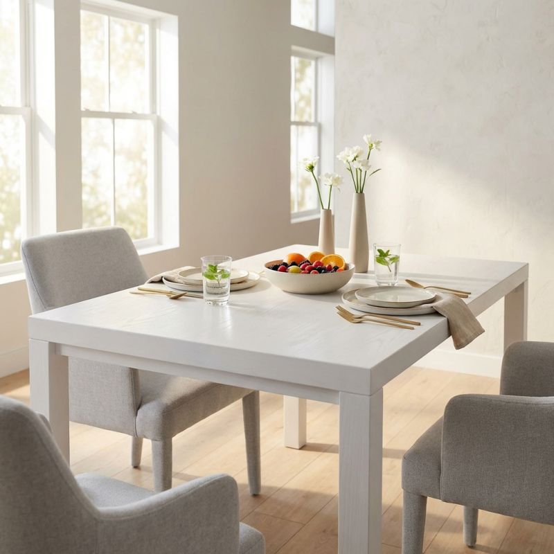 MAXIMILLIAN - tavolo da pranzo moderno allungabile a libro frassinato
