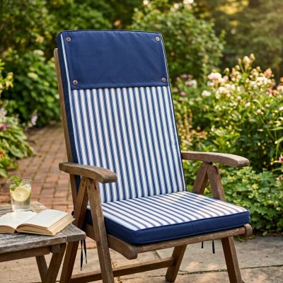 TOPPY - cuscino alto con doppia cucitura idrorepellente a righe