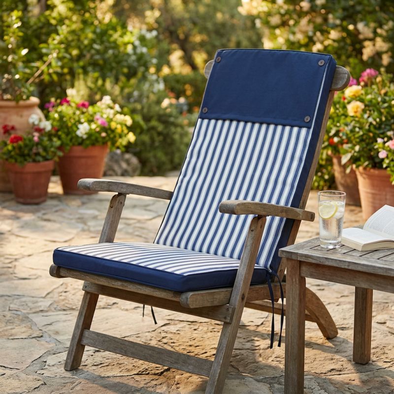 TOPPY - cuscino alto con doppia cucitura idrorepellente a righe