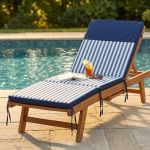 STRAND - cuscino sdraio con doppia cucitura idrorepellente a righe