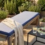 LONG FLATTY - cuscino 150 con doppia cucitura idrorepellente a righe